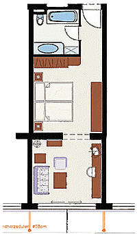 THERESA - pokoj De-Luxe 35 m&sup2;