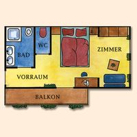 Bichlhof - Double room "Tauernblick" 28 m&sup2;