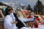Skiing " under the sun "