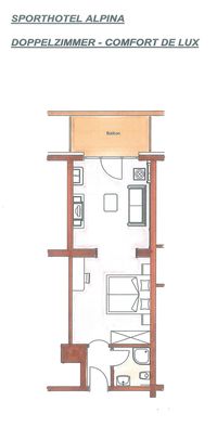 Alpina - Double Room Comfort Deluxe, 38m&sup2;