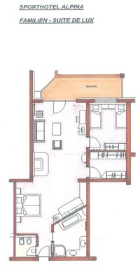 Alpina - Familienzimmer de Lux 80 m&sup2;