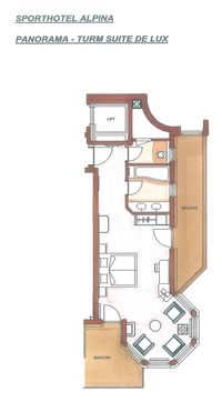 Alpina - Panorama torensuite de Lux 42m&sup2;