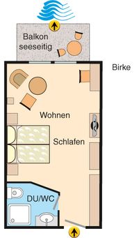 Hotel Sonne - Double room "Birke"