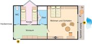 Vierbett Appartement Heckenrose (f&uuml;r 2 Erw. & 2 Kinder bis 14 Jahre) 